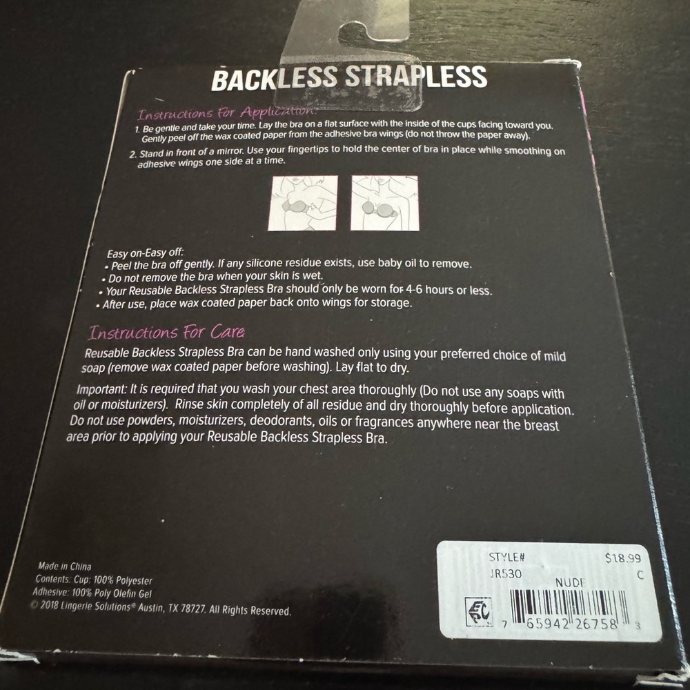 Backless Strapless Bra - Picture 4 of 7